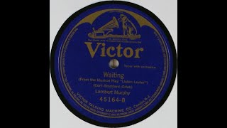 “Waiting” from “Listen Lester” (Lambert Murphy 1919)