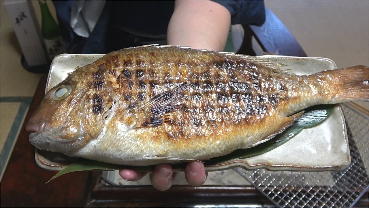 Grilled red sea bream【Japanese food at 