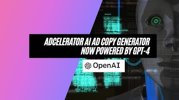 Create ads faster with AdCelerator AI Copy Generator powered by GPT-4 – Live Demo!