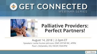Information Palliative Providers: Perfect Partners! Update