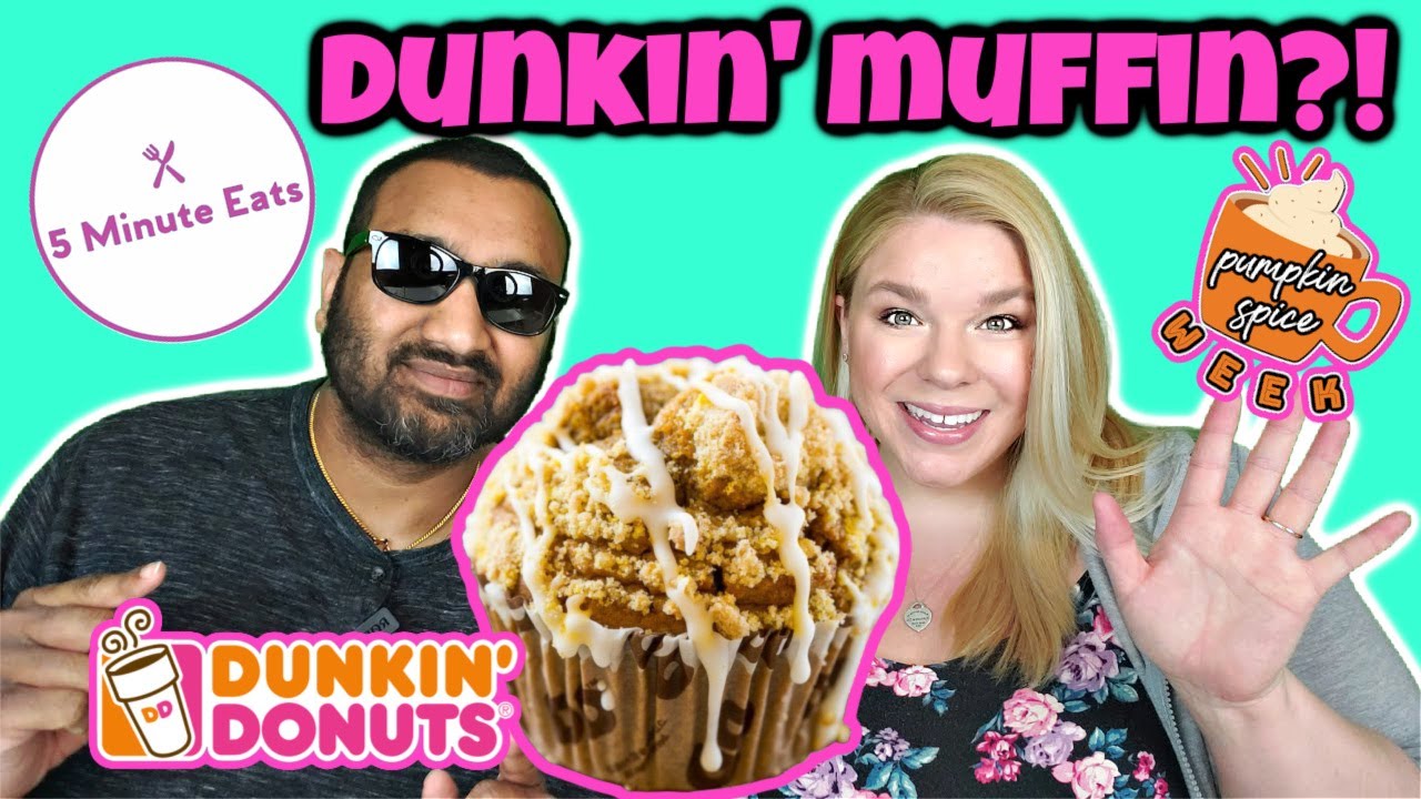 Dunkin' Donuts Pumpkin Muffin Review YouTube