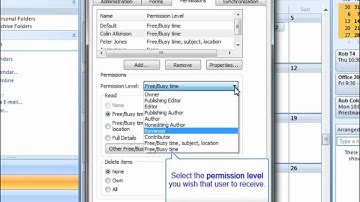 Outlook 2007 Changing your Calendar Permissions (University of Sunderland)