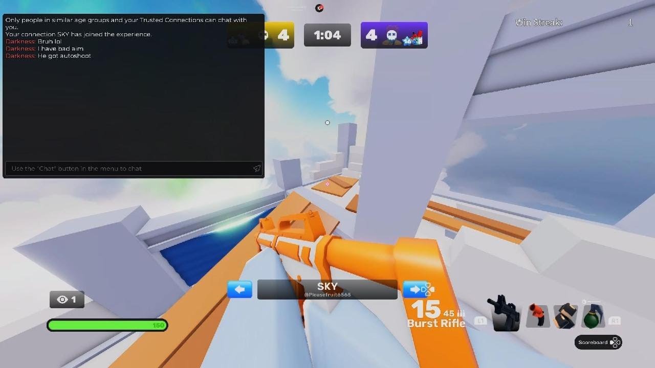 Getting a 10 win streak in Roblox rivals - YouTube