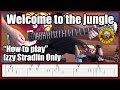 Guns N' Roses Welcome to the jungle IZZY STRADLIN ONLY with tabs | Rhythm guitar