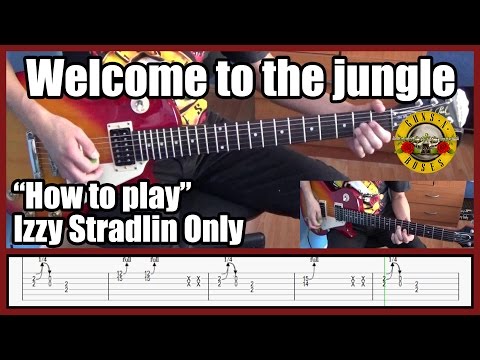 Guns N' Roses Welcome To The Jungle Izzy Stradlin Only With Tabs | Rhythm Guitar