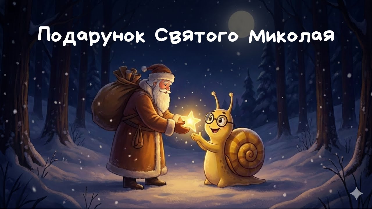 ПОДАРУНОК СВЯТОГО МИКОЛАЯ ⭐ — казка-засинайка від Равлика (аудіоказка українською слухати онлайн)