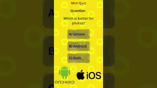 iPhone vs Android Camera 📸😱 | Which is Better? | Mini Quiz #quiz #miniquiz #viral #fyp #challenge