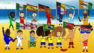 🇧🇷WORLD CUP 2014 OPENING CEREMONY🇧🇷 by 442oons (World Cup Song Cartoon) screenshot 2