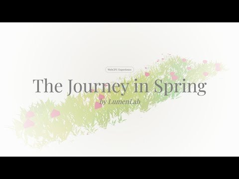 The Journey in Spring | Interactive Web 3D Demo | Mouse-Hover Effects with Three.js