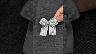 Diy Easy Bow Hair Accessories | Hair Clips | Hair Ties #pearlcrafts#viralshorts#trending#2minutesdiy