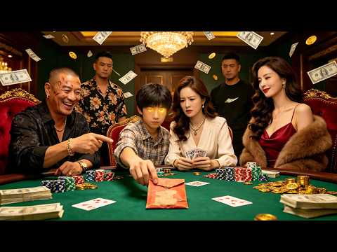 A young boy bets red envelopes with New Year's money and is mocked by the crowd, unaware that he is the reincarnated gambling god and big boss, who decides the outcome with one round to win back all his assets and help his mother save the family #短劇 #男頻 #窮小子 #神醫 #逆襲 #女總裁 #全集 on the brink of collapse