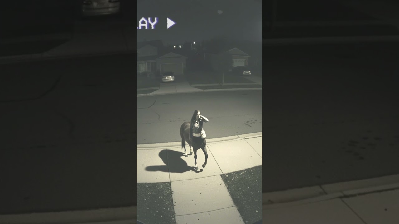 Centaur woman caught on security cam!