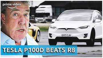 Tesla Model X Review by Jeremy Clarkson | The Grand Tour | Amazon Prime Video NL