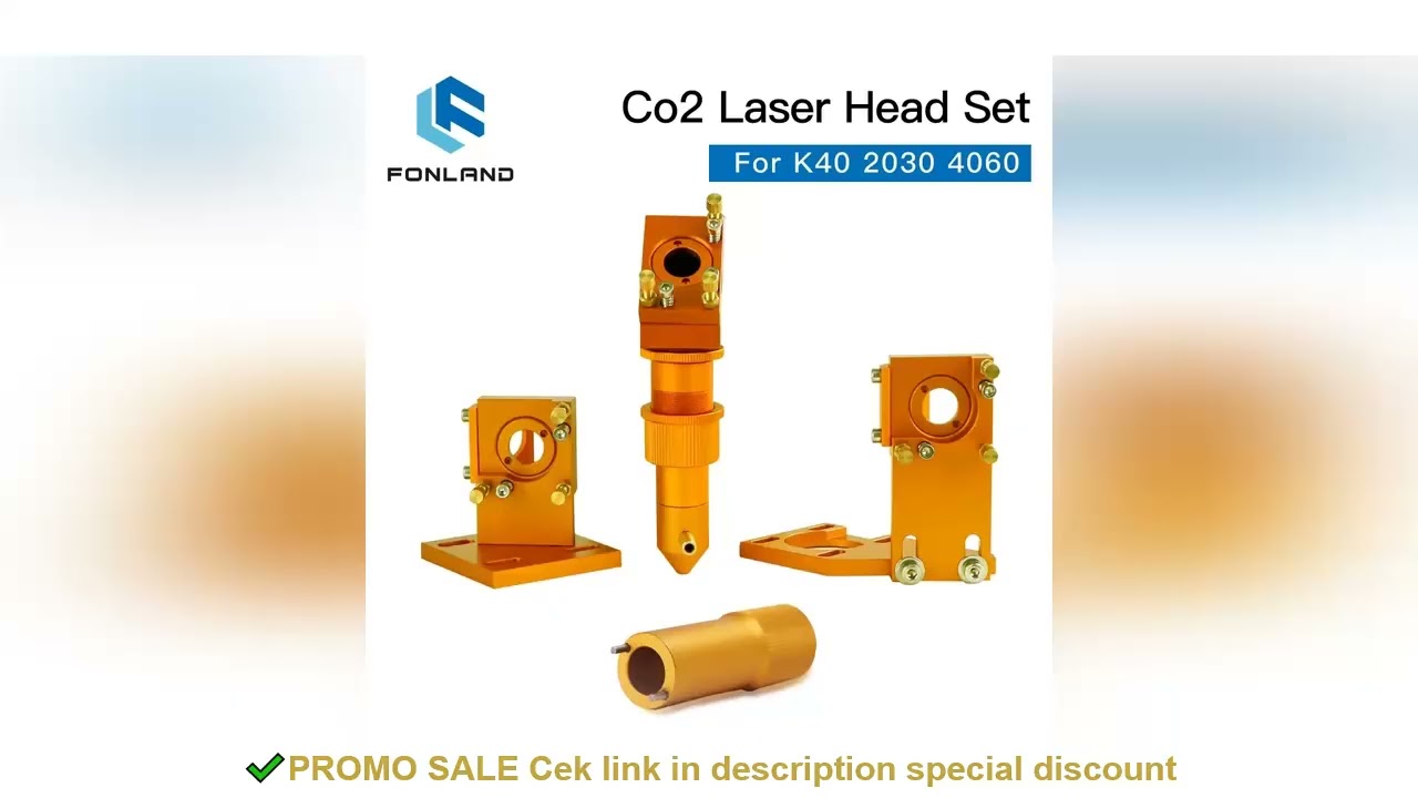 FONLAND K Series CO2 Laser Head Set New Style D12 20mm FL25.4 50.8mm Lens for 2030 4060 K40 Laser En
