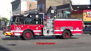Chicago Fire Department Engine 30 Responding