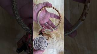 Epoxy Animal Print Keychain Bangle #diy #tutorial #shortsvideo glitter and mica from SOC Glitters