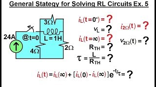 Electrical Engineering: Ch 8: RC & RL Circuits (43 of 65) General Strategy Solving RL Circuits Ex.5