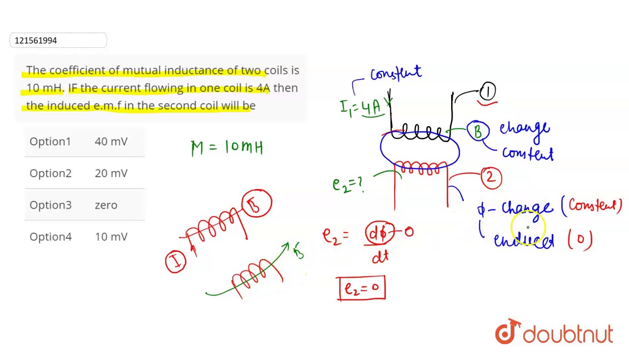 Mutual Coil Coefficient | What is Mutual Inductance? Definition, Unit ...