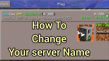 How To Change(Edit) Your Server Name McPe 0.14X0.15.10