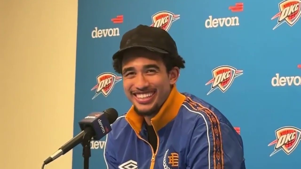 Jared McCain on the Thunder-Nuggets rivalry after tonights OKC 's OT win against Nuggets at Paycom c