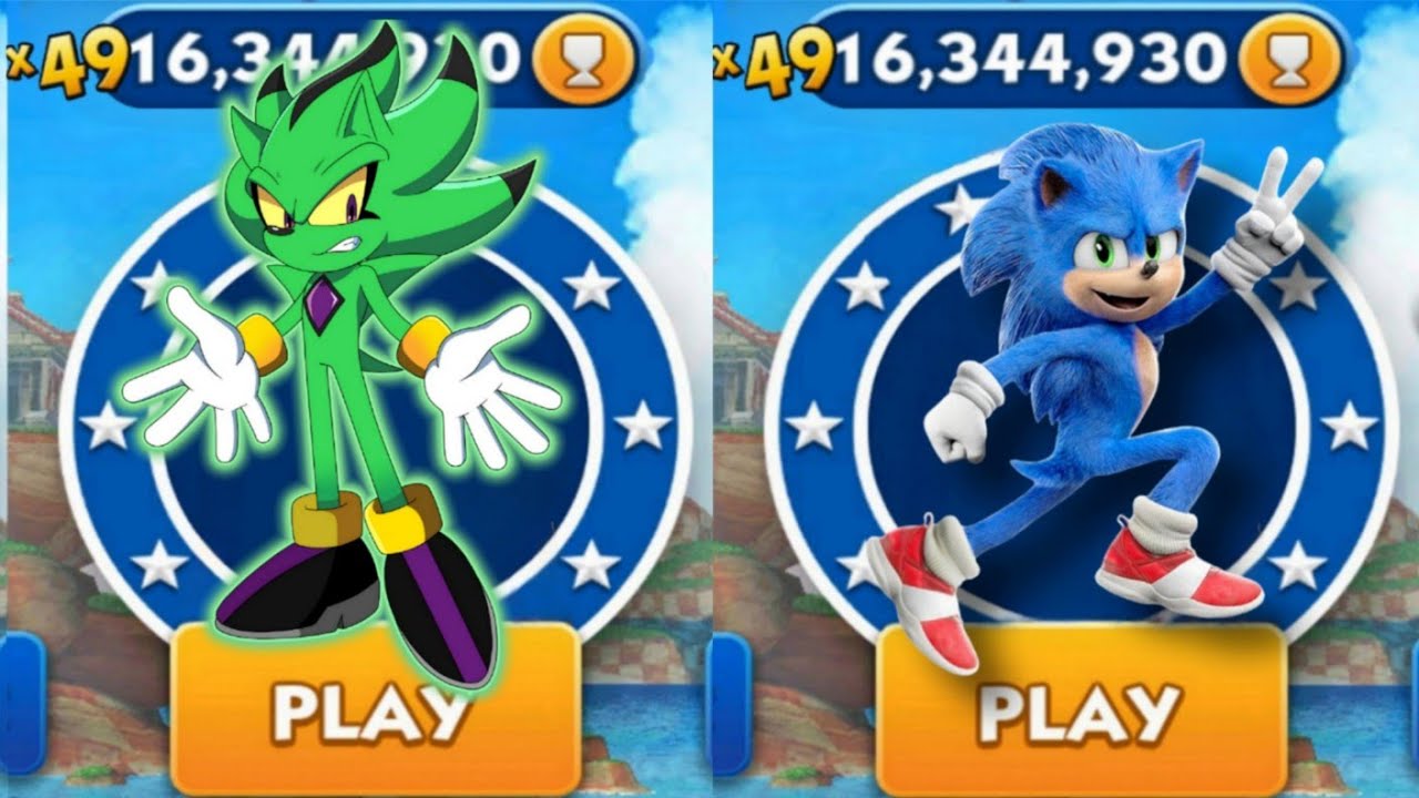 Sonic Dash - Vector Sonic VS Movie Sonic _ Movie Sonic vs All Bosses ...