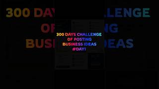 300 days challenge of posting business ideas. #day1 #motivation #dothingsyoudontwanttodo #business