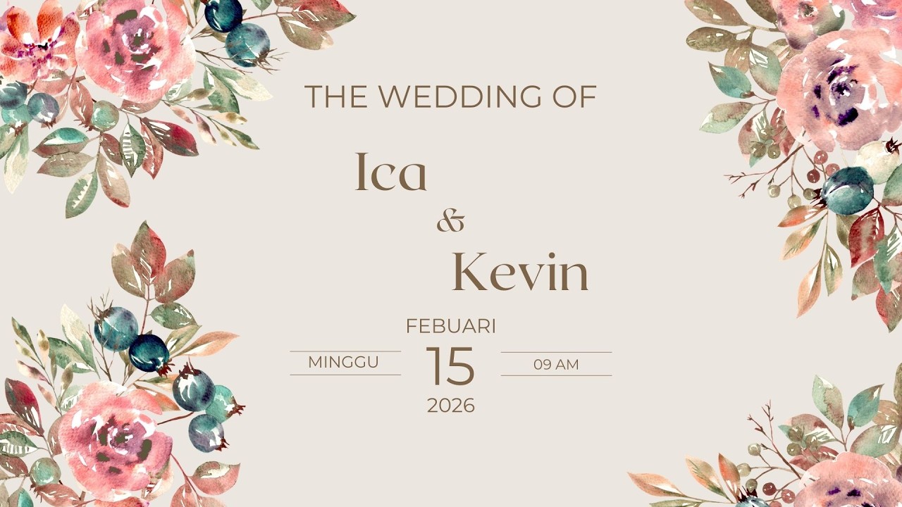 LIVE The Wedding of Ica & Kevin 15 Feberuari 2026 at Bernada Hall Medan
