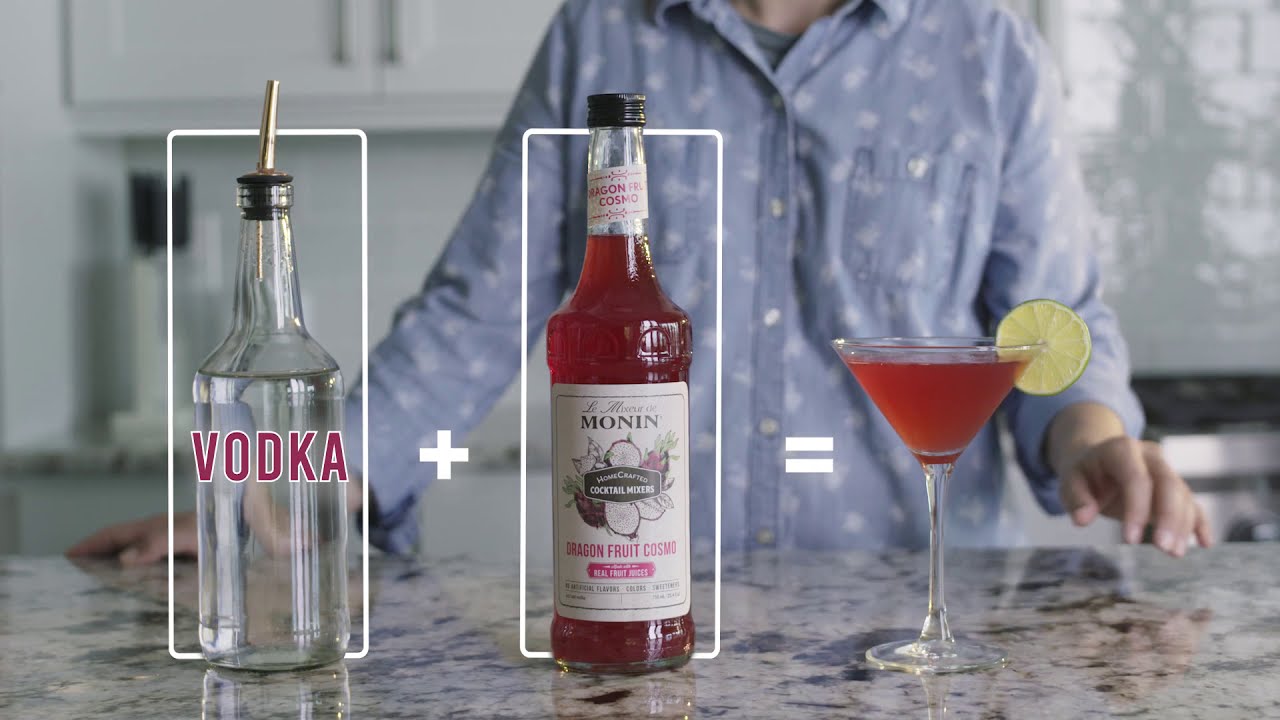 NEW Monin HomeCrafted Dragon Fruit Cosmo Cocktail Mixer (USA) YouTube