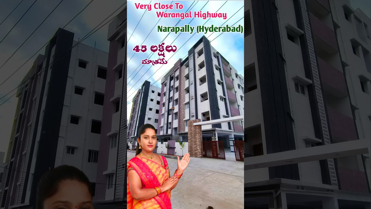 1000Sft Only 45 lakhs Gated Community Apartment flats Narapally 