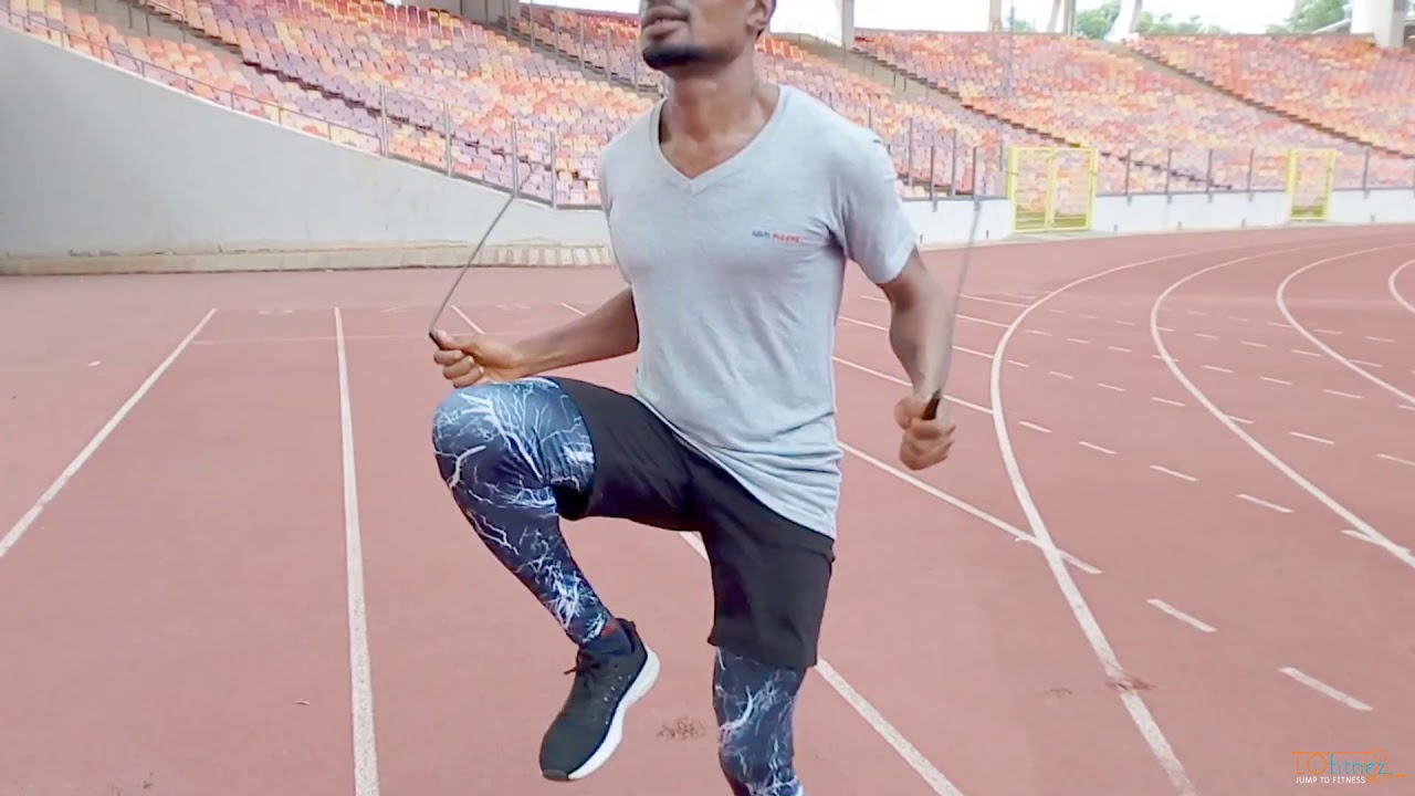 Jumping rope high knees YouTube