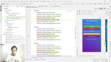 tutorial membuat desain form setting pada Android studio menggunakan linear layout 