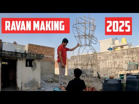 RAVAN MAKING 2025 Delhi | Making Ravan With Bamboo | Dussehra Ravan ...