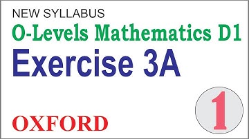 (O-L-37) Mathematics D1, 7th Edition, Chapter 3, Exercise 3A, Solved in Urdu/Hindi by ALEEM ACADEMY