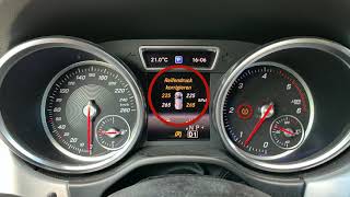 Mercedes Benz GLE (W166) Tire Pressure Monitoring Sensor (TMPS) Reset / Reifendruckkontrolle (RDK)