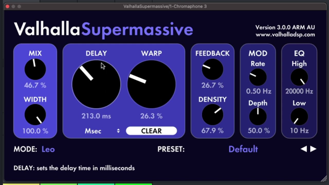 Free Valhalla Supermassive Reverb/Delay 3: Leo and Virgo - CDM