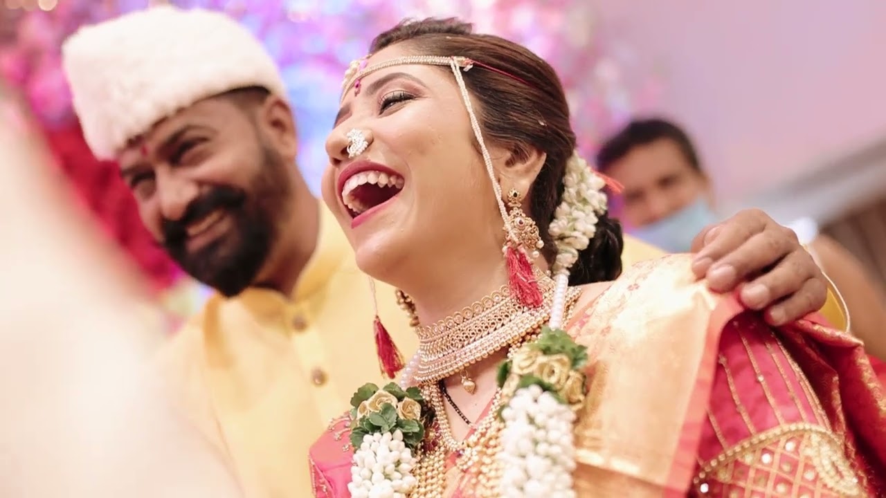 Best Maharashtrian Wedding highlight 2022 // Jagdish & Pooja // Makhamali Marathi // Wedding Film