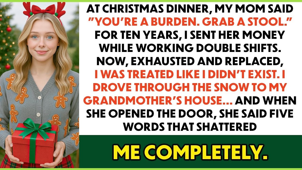 At Christmas Dinner, My Mom Said “You’re A Burden Get Out ” I Drove To Grandma’s But…