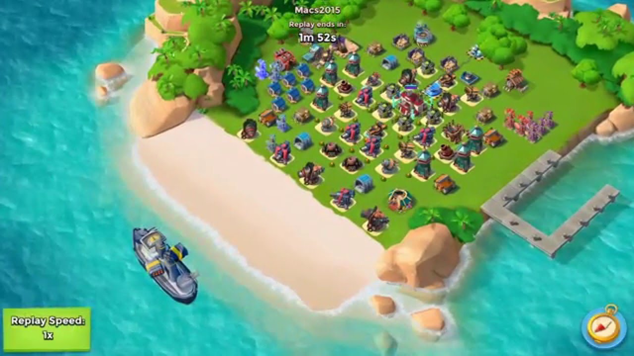 Boom Beach shield + ice statues YouTube