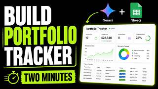I Built a Live Portfolio Tracker in Google Sheets with One Prompt