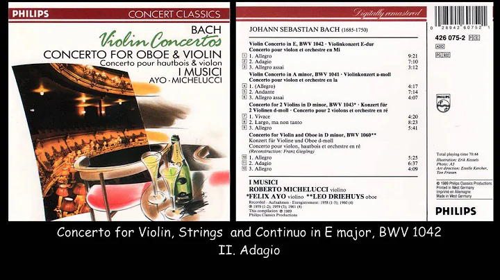 Bach - Violin Concertos BWV 1041 1042 1043 1060 - ...