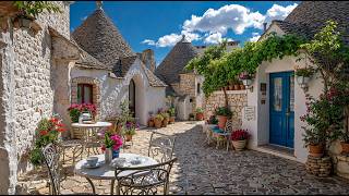 Spring Morning Outdoor Café Jazz in Alberobello, Italy ☕ Soft Bossa Nova Music for a Peaceful Day screenshot 5