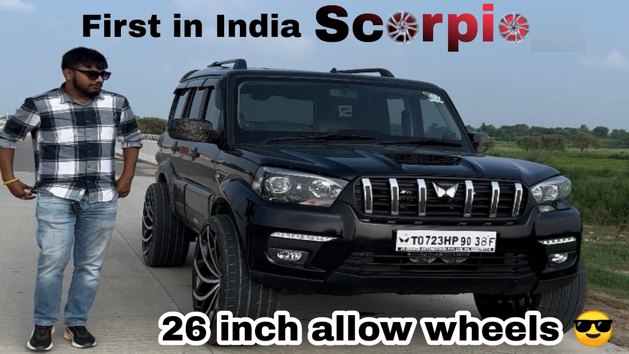 First In India Scorpio 26 inch Alloy wheel Classic s11 MahindraRise