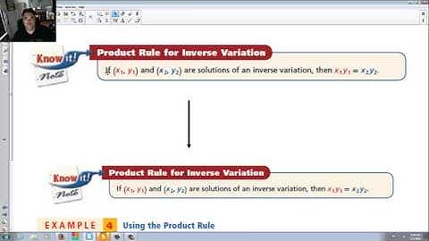 12.1 Inverse Variation part 1
