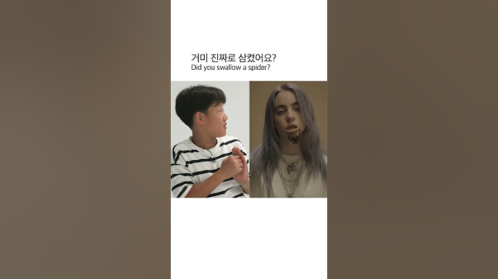 Korean kids react to seeing Billie Eilish with a spider in her mouth