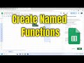 How To Create Named Functions on Google Spreadsheets [Guide]