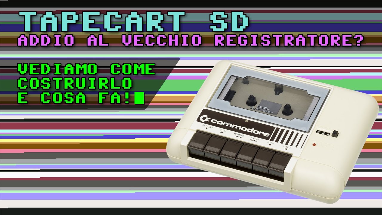 TapeCart Per Commodore 64 Con Case E MicroSD – Oltre 40.000 Giochi!