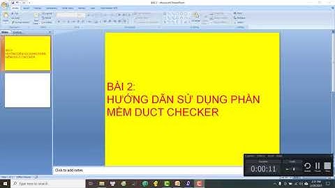Bài 2:  hướng dẫn sử dụng phần mềm duct checker cho tính toán kích thước ống gió