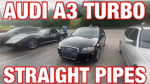2007 AUDI A3 2.0 TURBO EXHAUST w/ STRAIGHT PIPES!