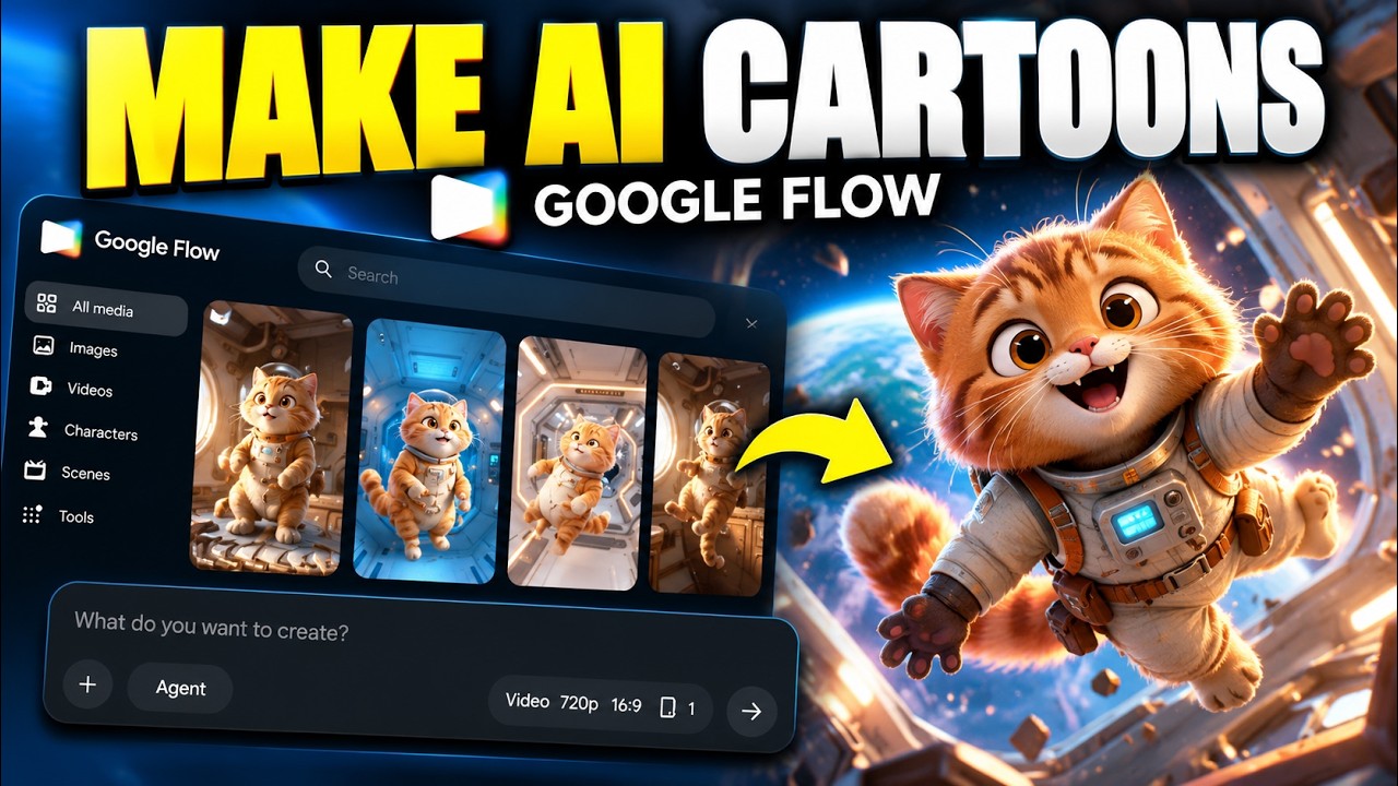 Google Flow Animation How to Create Cartoon Animation Videos with Google Flow AI – Step by ...