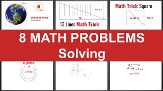 8 Cool Math Problems. Solving